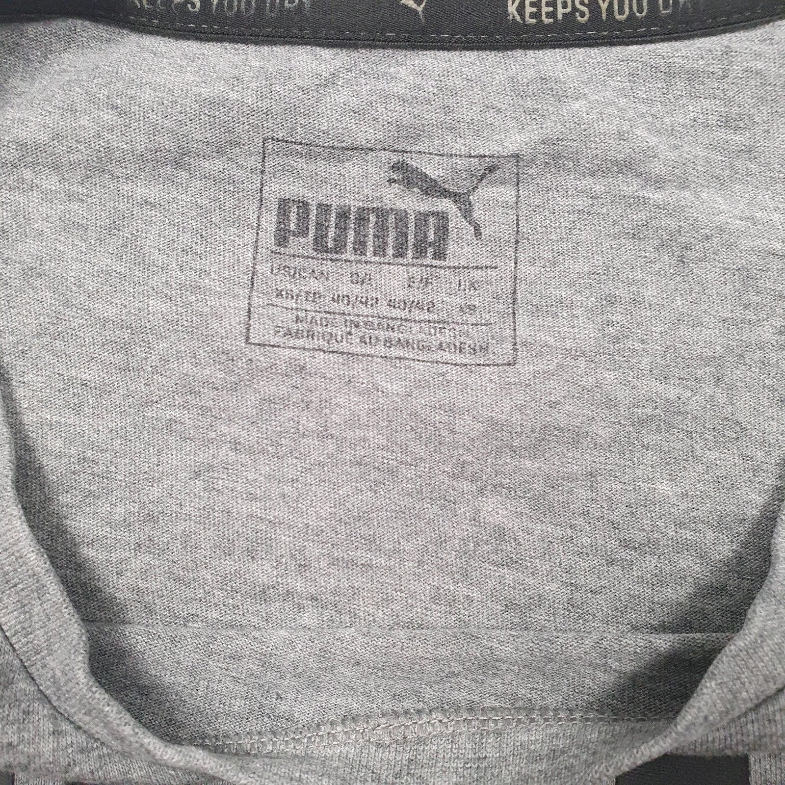Mens Black Puma Spellout  T Shirt