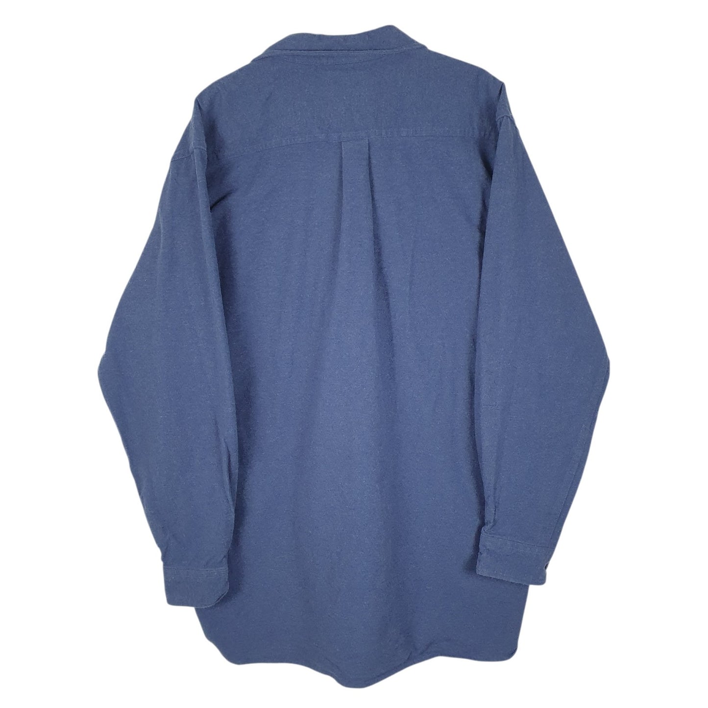Mens Blue L.L.Bean Chamois  Shirt