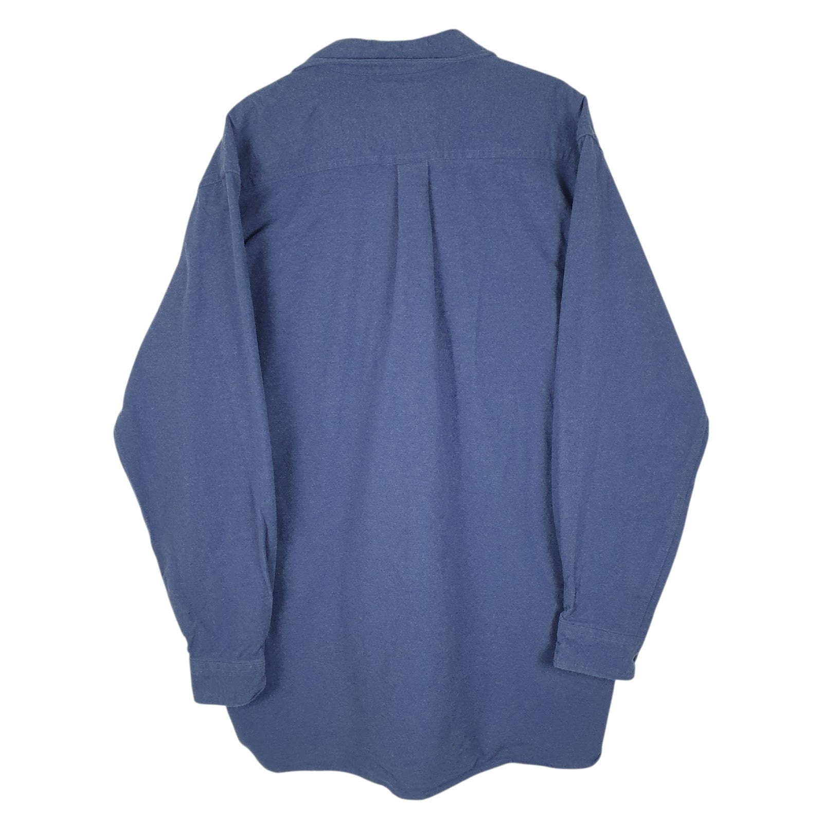 Mens Blue L.L.Bean Chamois  Shirt