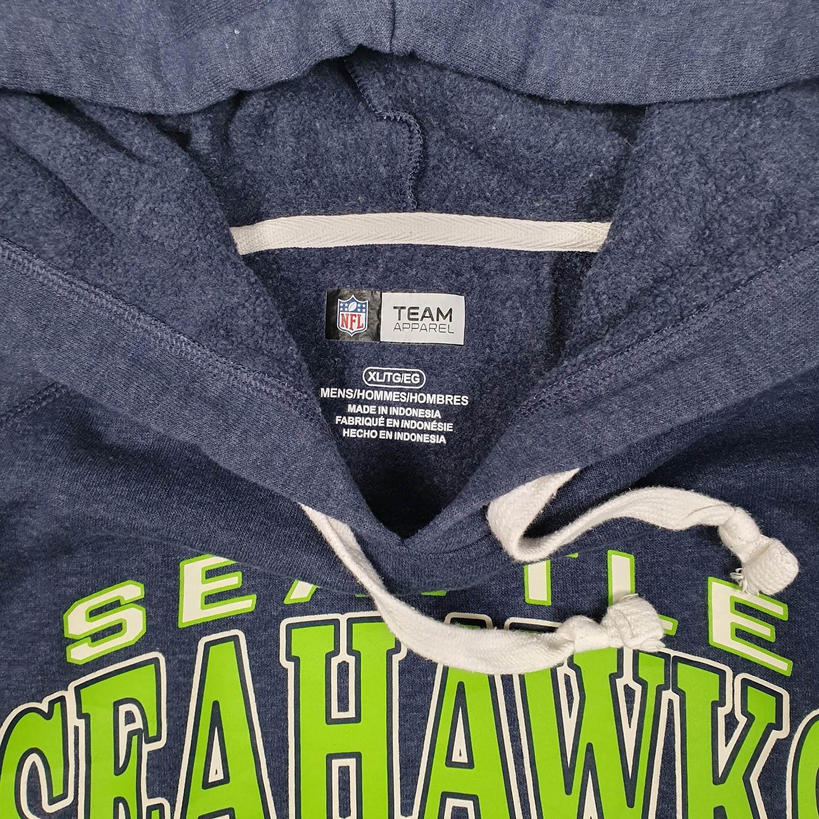 Mens Blue NFL Seattle Seahawks Hoodie Jumper