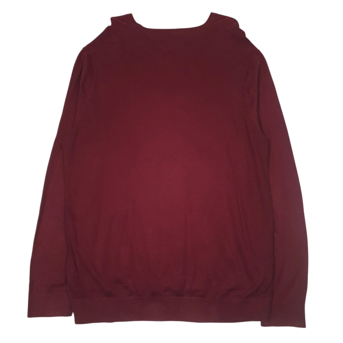 Womens Red Tommy Hilfiger  V Neck Jumper