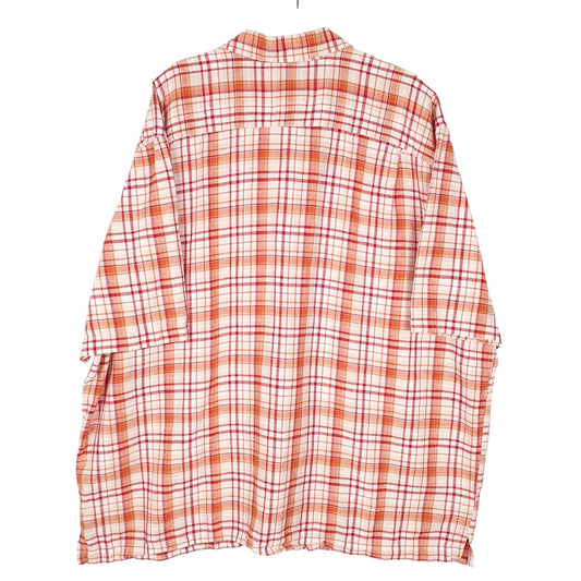 Mens Red Eddie Bauer Linen Mixture  Shirt