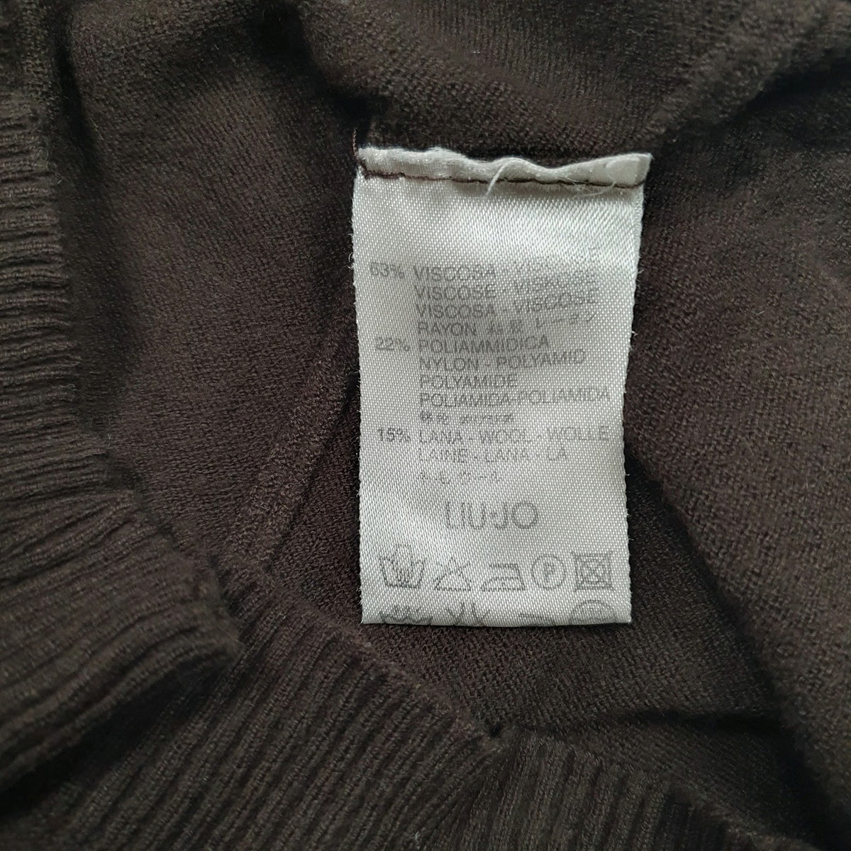 Womens Brown Liu.Jo  V Neck Jumper