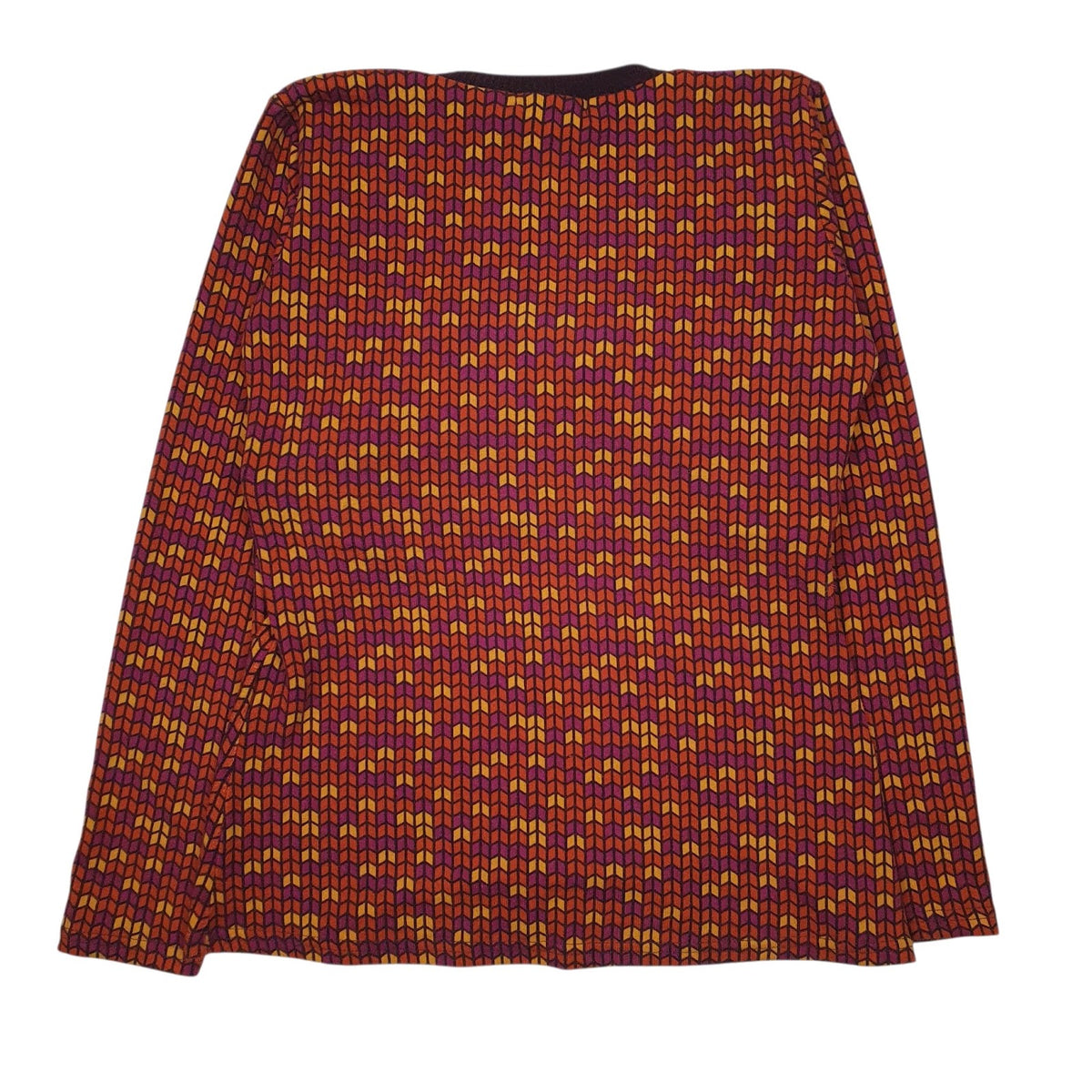 Womens Orange Baba Design  V Neck Jumper