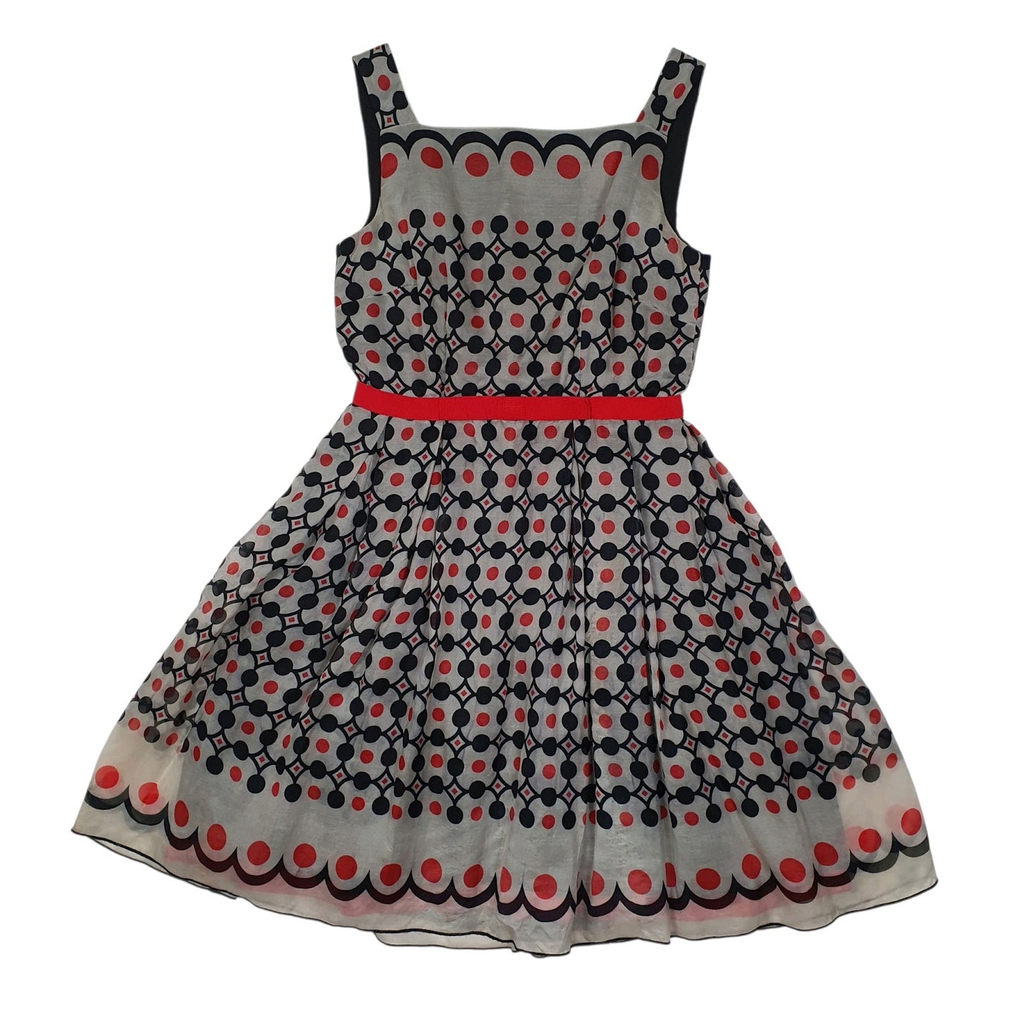 Womens Black Anna Sui Skater Sleeveless Dress