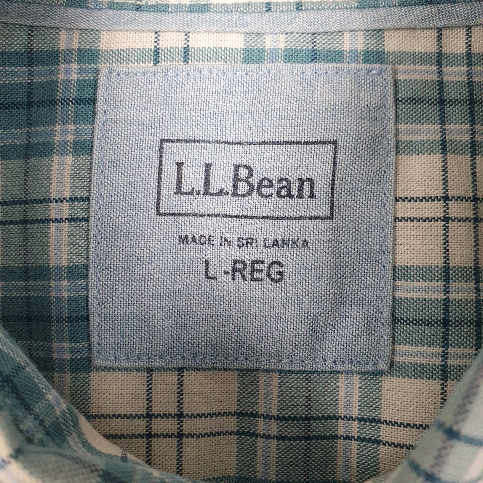 Mens Blue L.L.Bean   Shirt