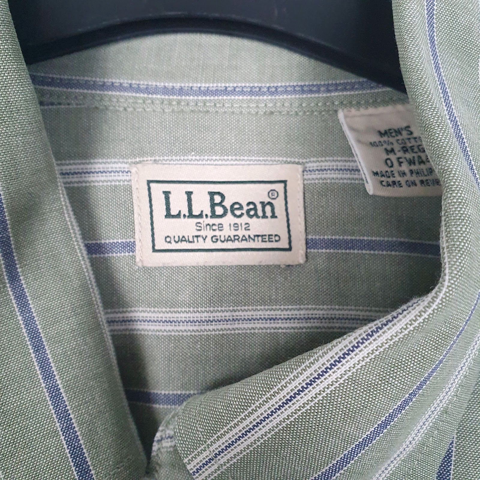 Mens Green L.L.Bean   Shirt