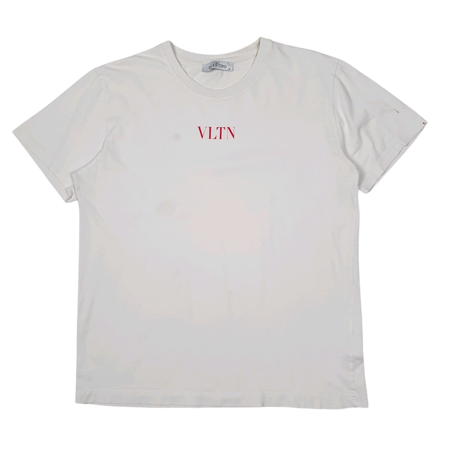 Mens White Valentino  Short Sleeve T Shirt