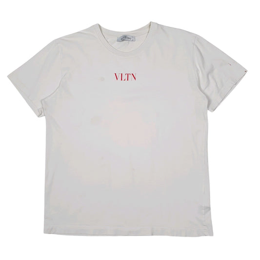 Mens White Valentino  Short Sleeve T Shirt