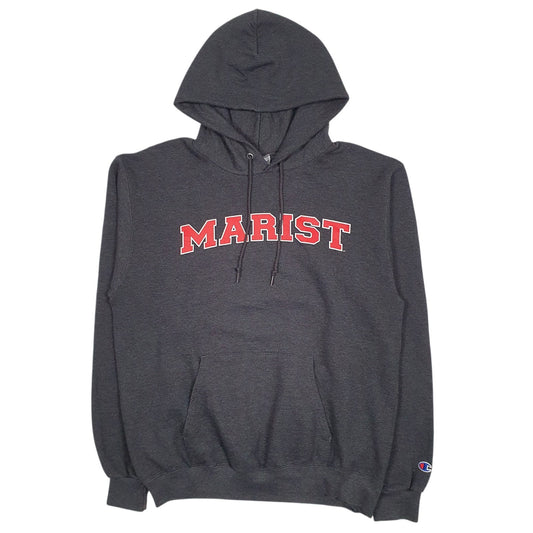 Mens Grey Champion Marist Hoodie Jumper