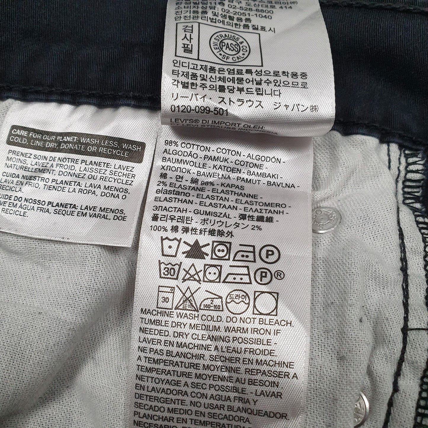Mens Black Levis   Jeans