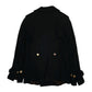 Womens Black Rocco Barocco Double Breasted  Coat