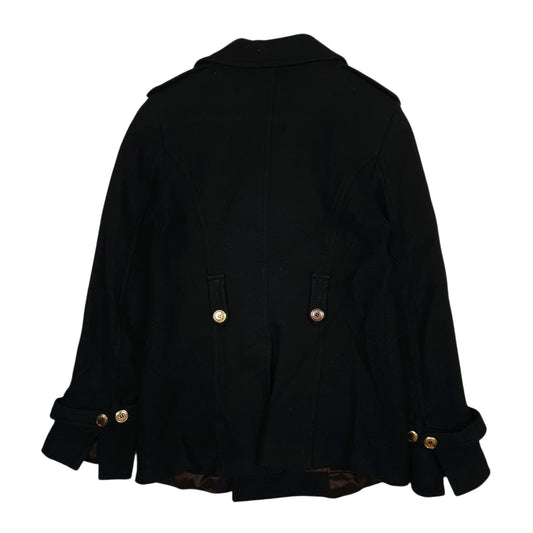 Womens Black Rocco Barocco Double Breasted  Coat