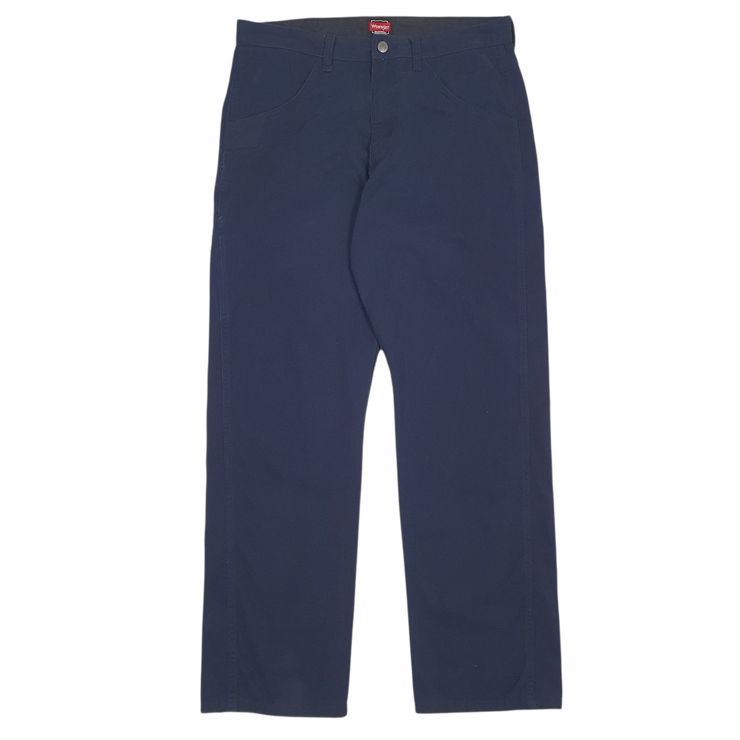 Mens Navy Wrangler Workwear Chino Trousers