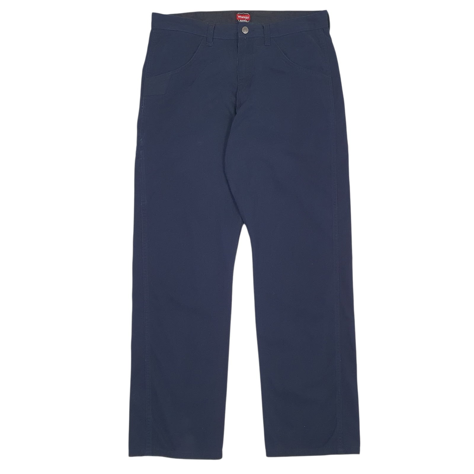 Mens Navy Wrangler Workwear Chino Trousers