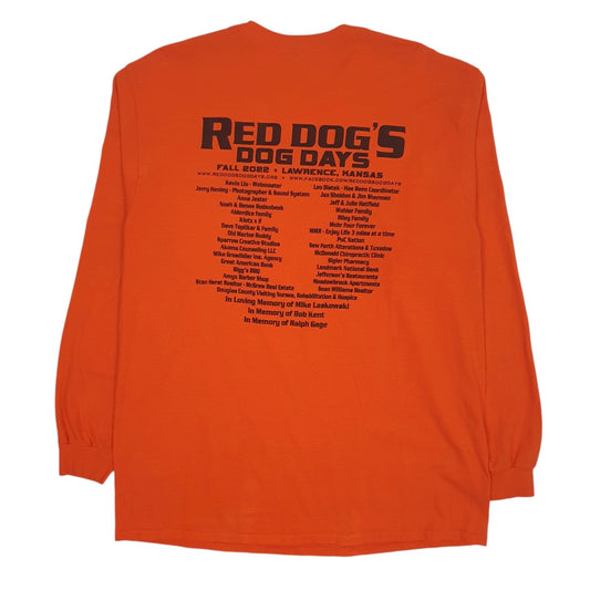 Mens Orange Gildan Red Dog's Dog Days Fall 2022  T Shirt