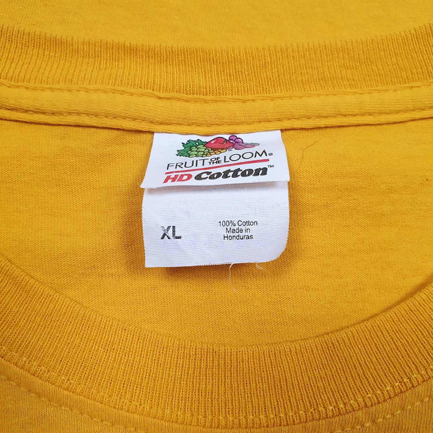 Mens Yellow Fruit Of The Loom Alzheimer's Association  T Shirt