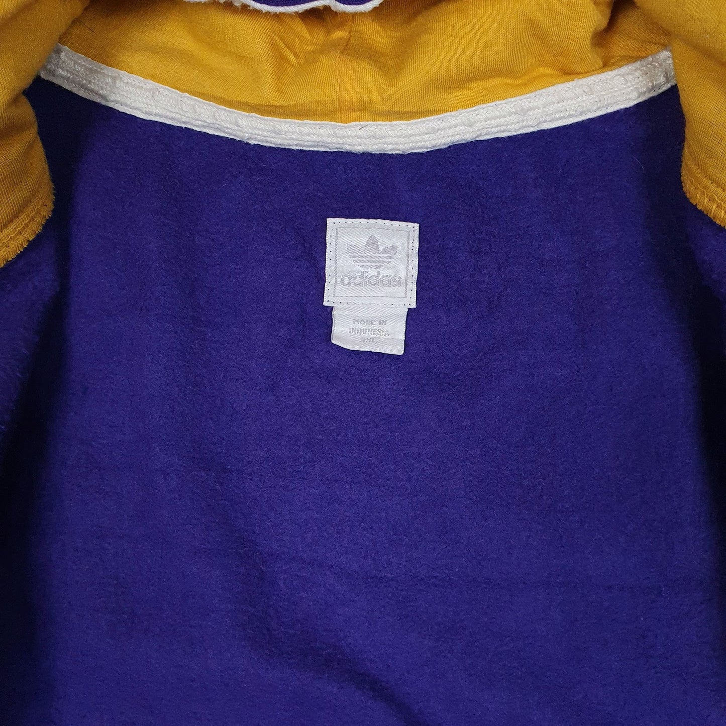 Mens Purple Adidas LA Lakers NBA Hoodie Full Zip Jumper