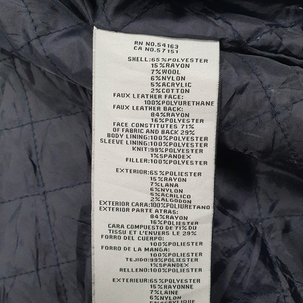 Womens Navy Levis   Coat
