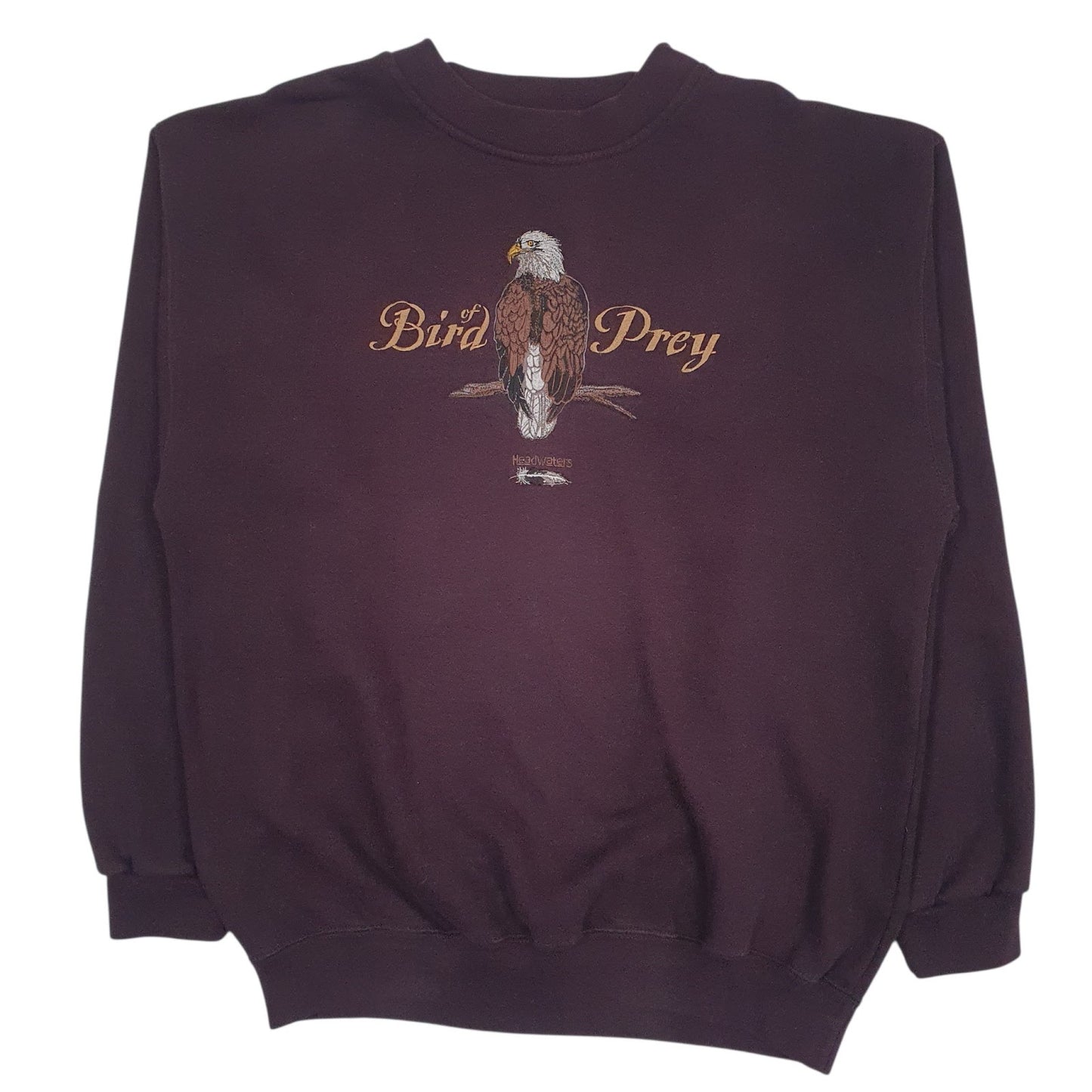 Mens Burgundy Head Waters Graphic Crewneck Jumper