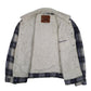 Mens Grey Levis Premium Type 3 Trucker Sherpa  Coat