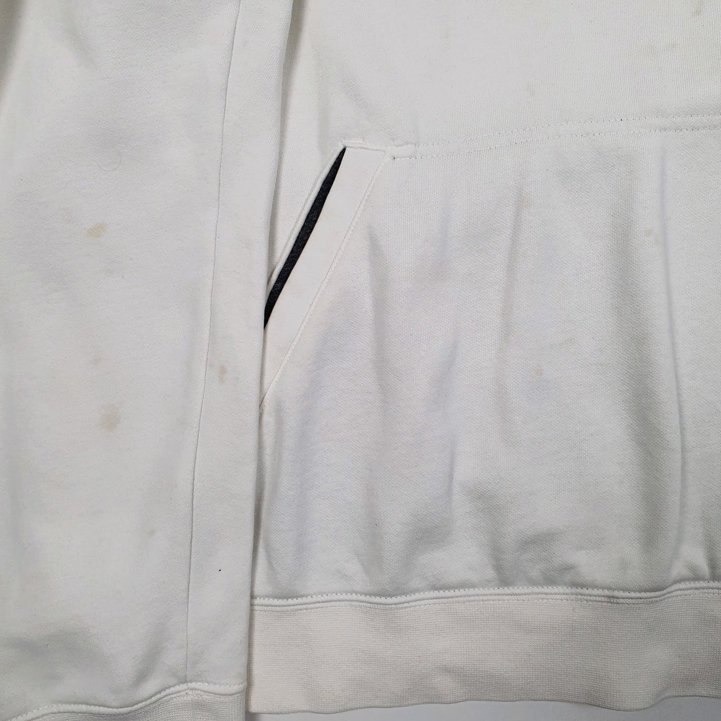 Mens White Nike Vintage 2000s Hoodie Jumper
