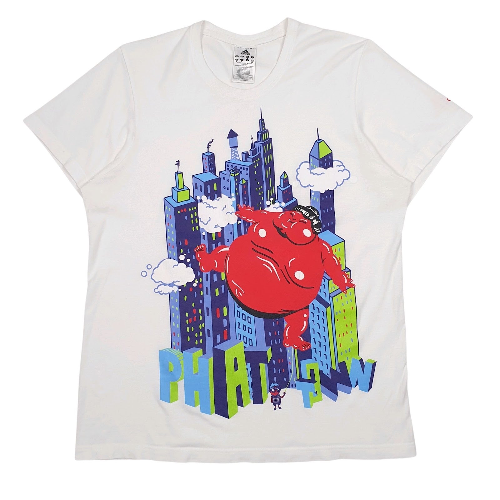 Mens White Adidas  Short Sleeve T Shirt