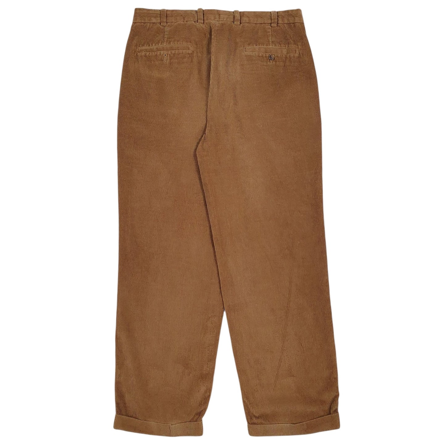Mens Brown Brooks Brothers Elliot Pleated  Trousers