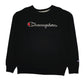 Mens Black Champion  Crewneck Jumper