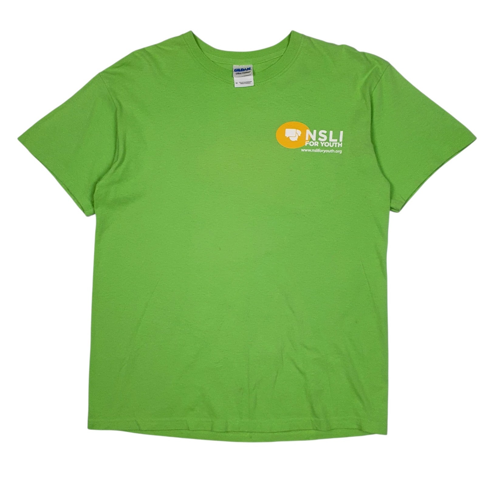 Mens Green Gildan NSLI Short Sleeve T Shirt