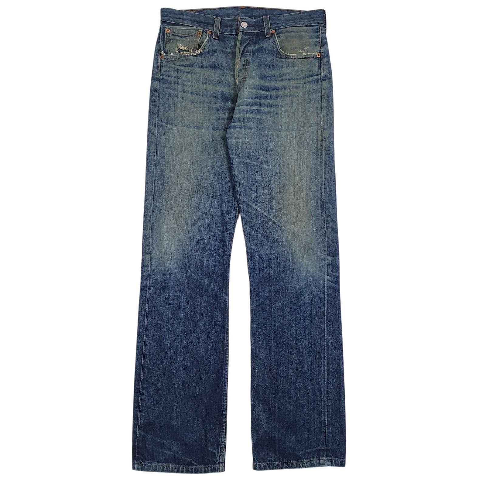 Mens Blue Levis  501 JeansW32 L34