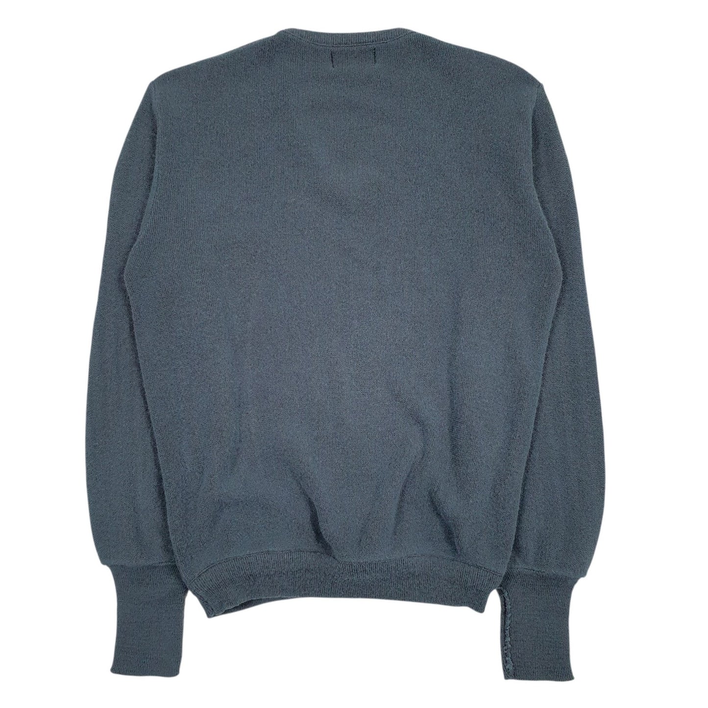 Mens Blue Izod Lacoste Vintage 90s V Neck Jumper
