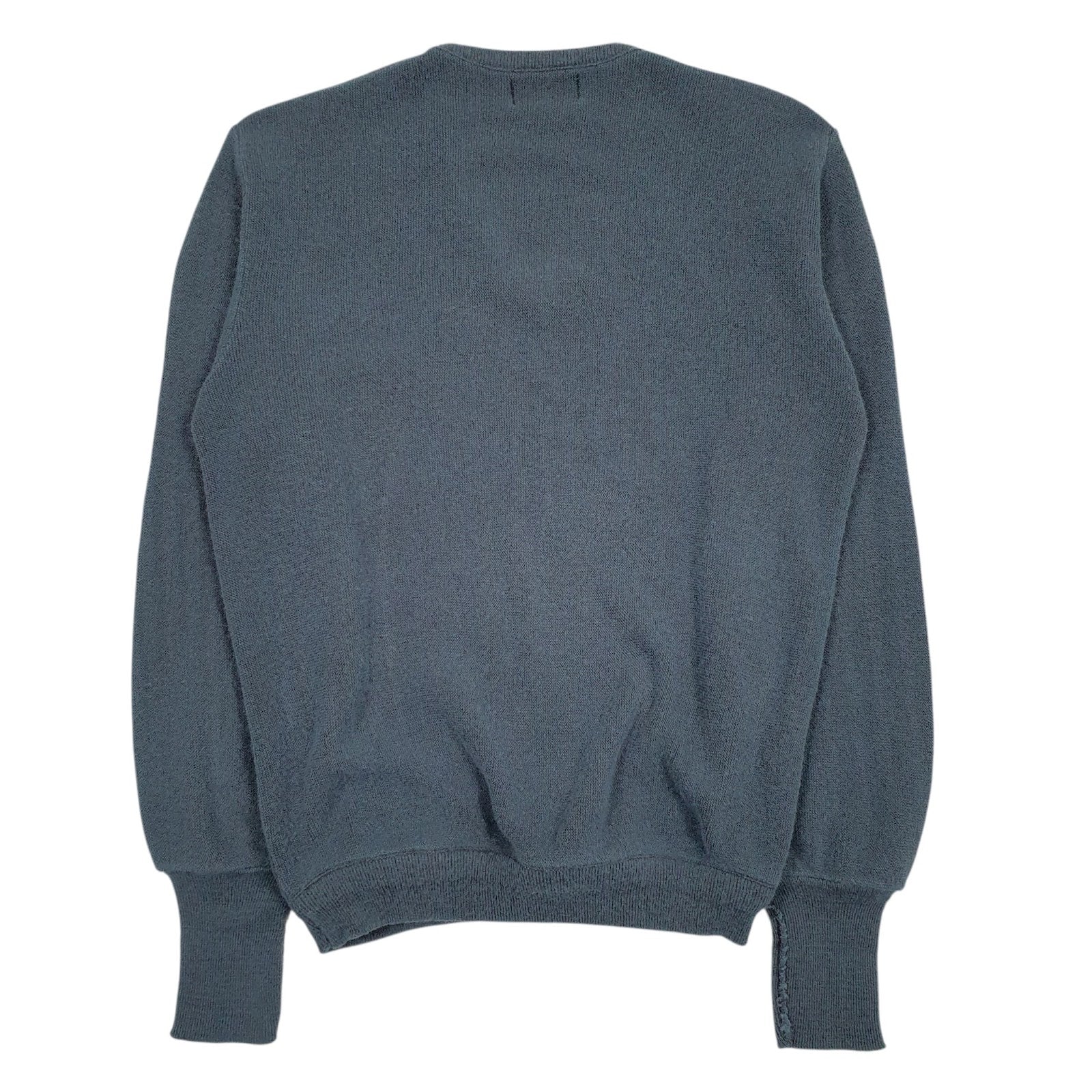 Mens Blue Izod Lacoste Vintage 90s V Neck Jumper