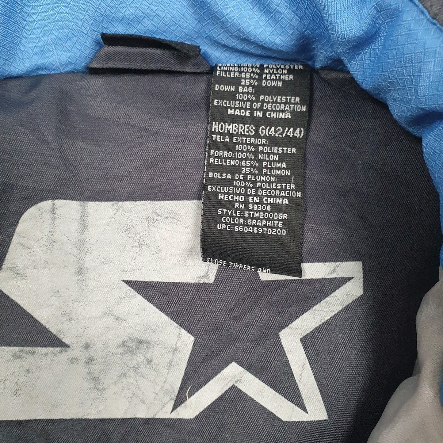 Mens Grey Starter   Coat
