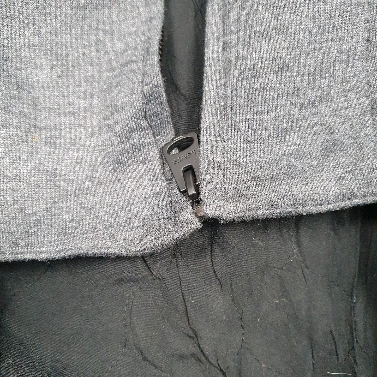 Mens Black Levis   Coat