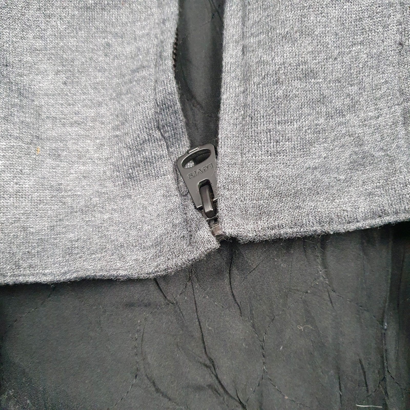 Mens Black Levis   Coat