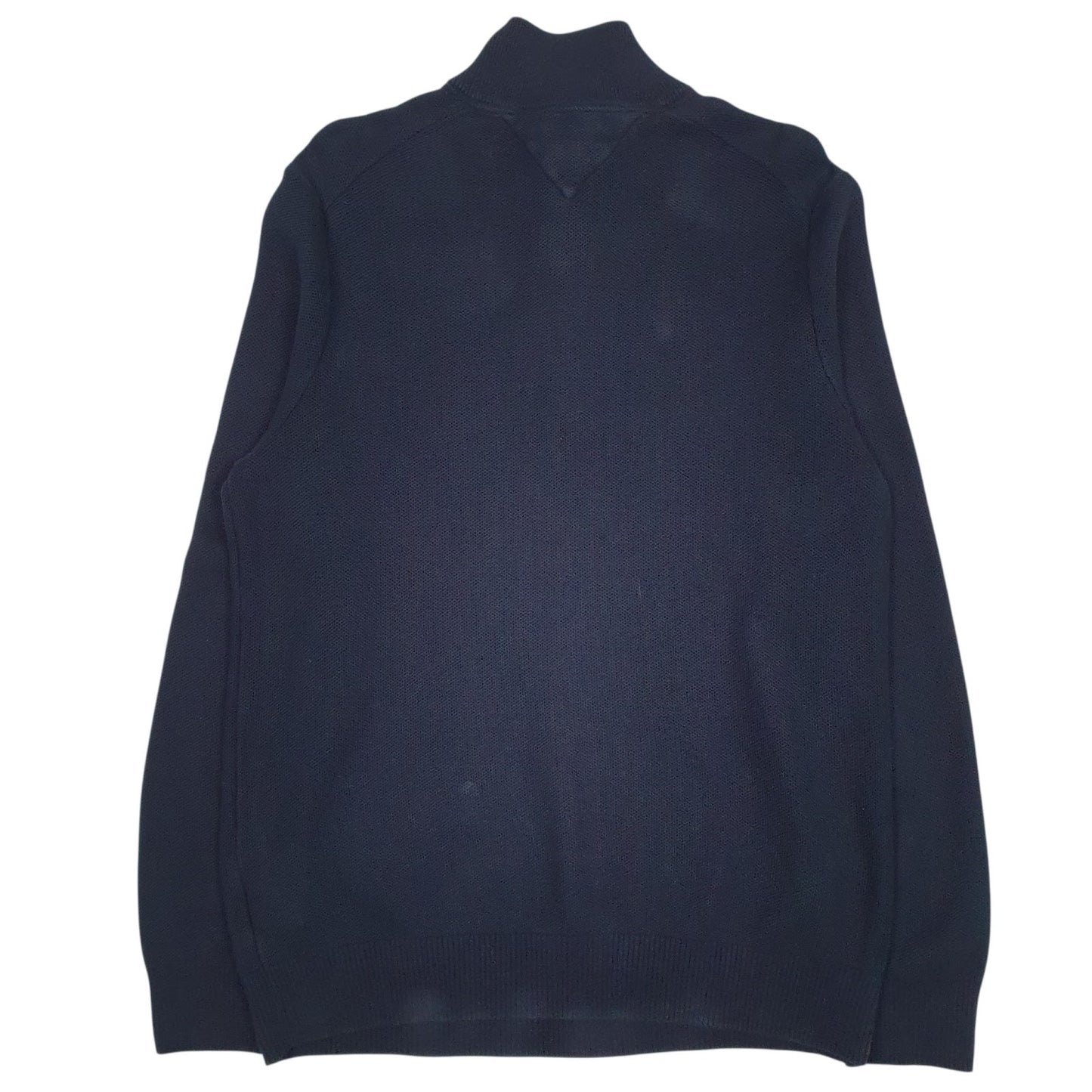 Mens Navy Tommy Hilfiger  Quarter Zip Jumper