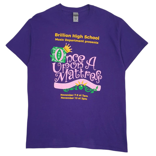 Mens Purple Gildan  Short Sleeve T Shirt