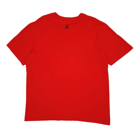 Mens Red Nike Air Jordan   T Shirt