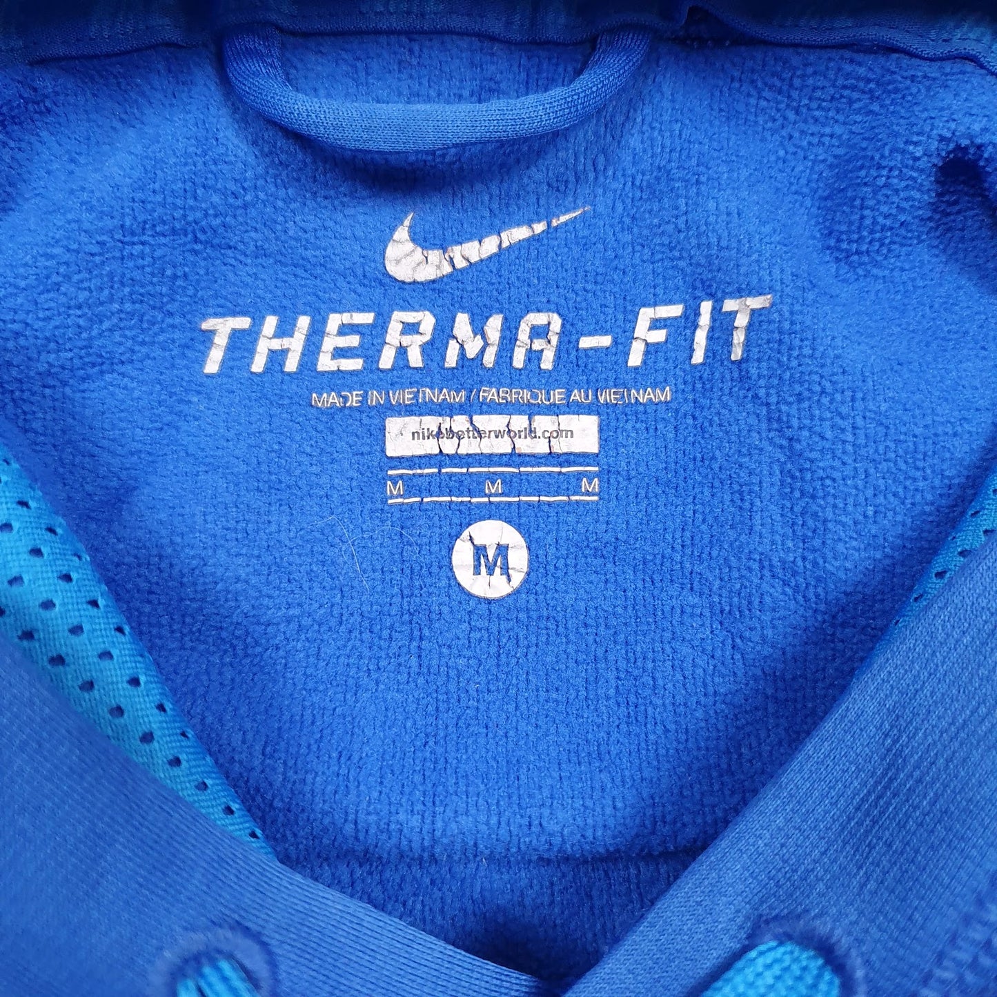 Mens Blue Nike Therma Fit Hoodie Jumper
