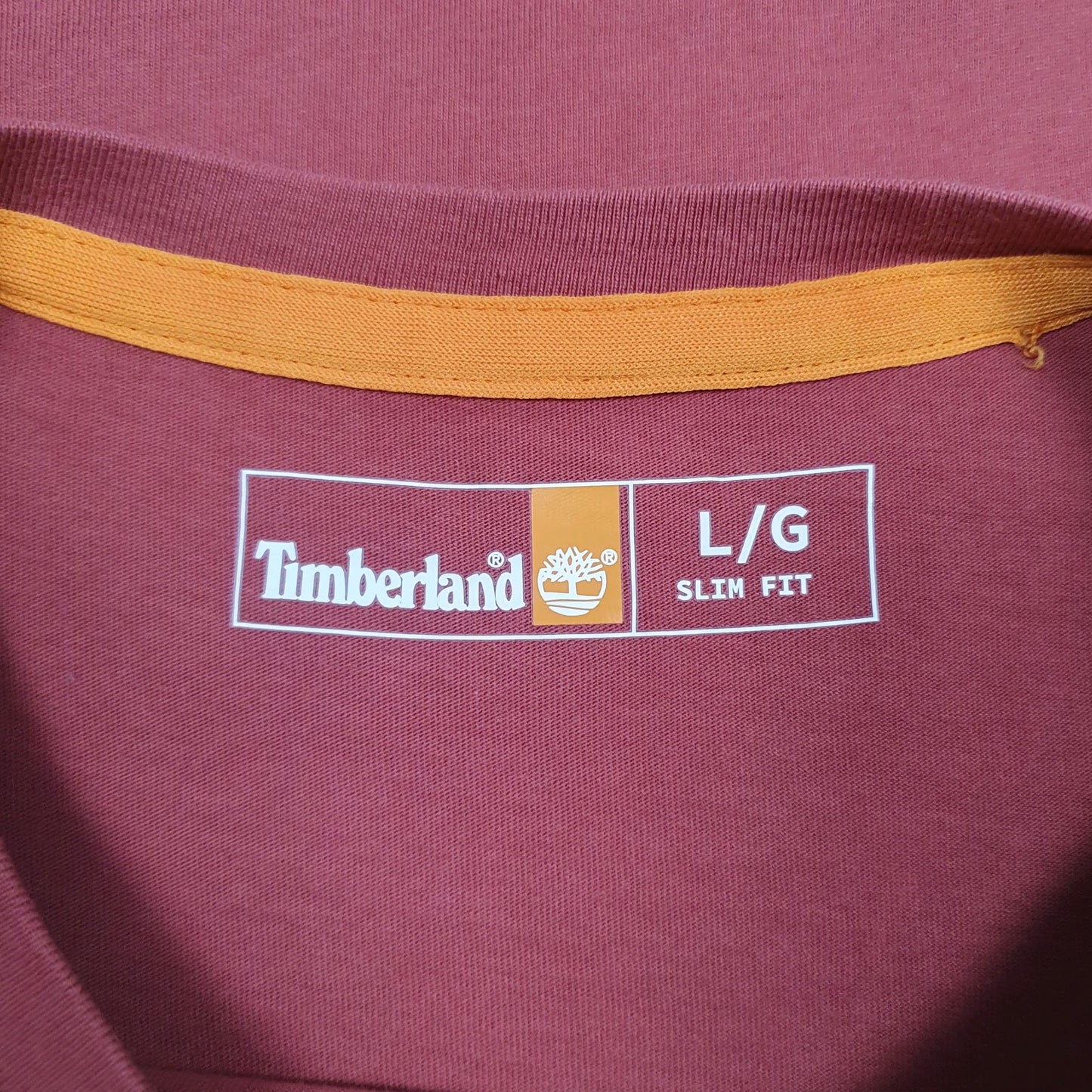 Mens Red Timberland   T Shirt