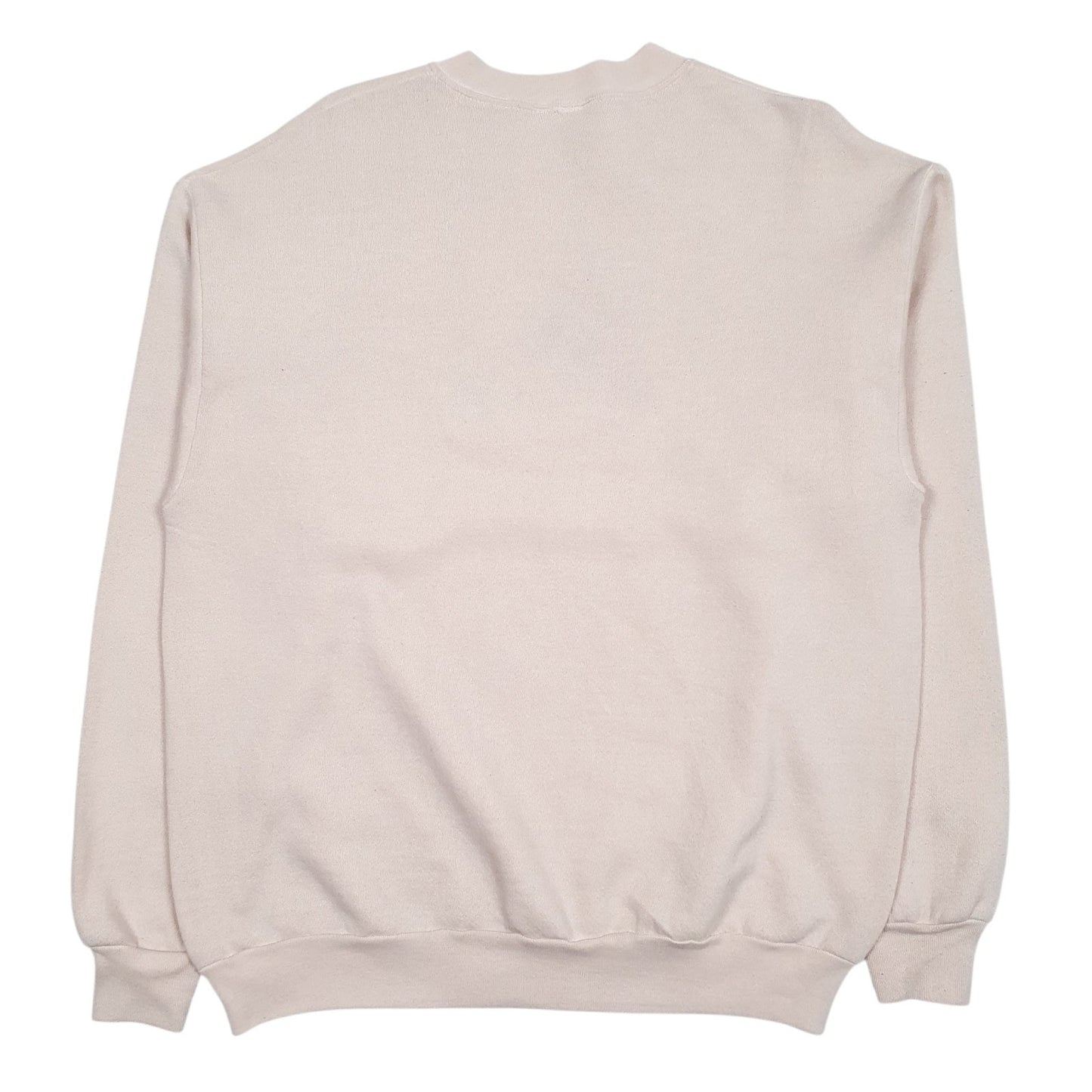Mens Beige Unbranded Vintage Crewneck Jumper