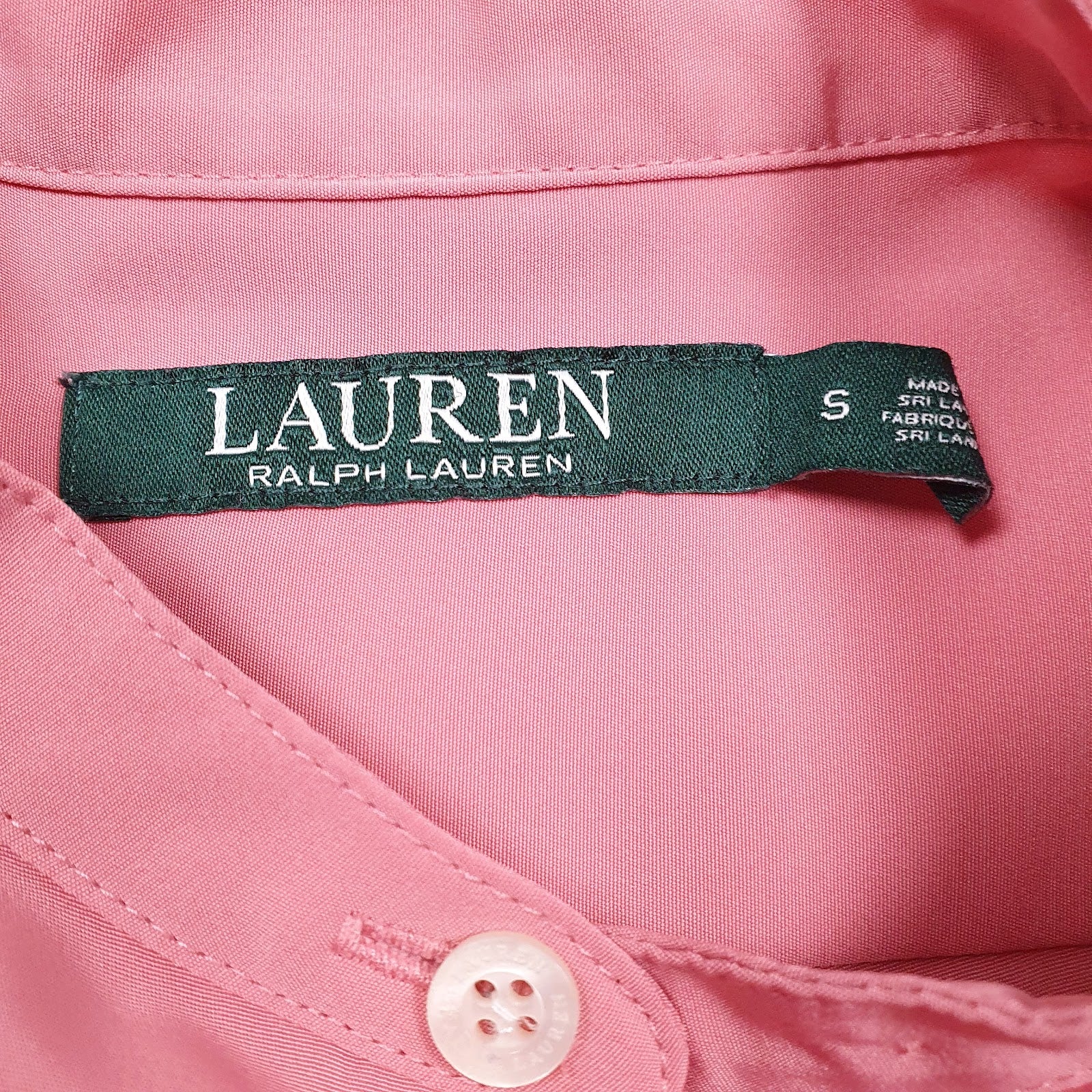 Mens Pink Ralph Lauren  Quarter Zip Shirt