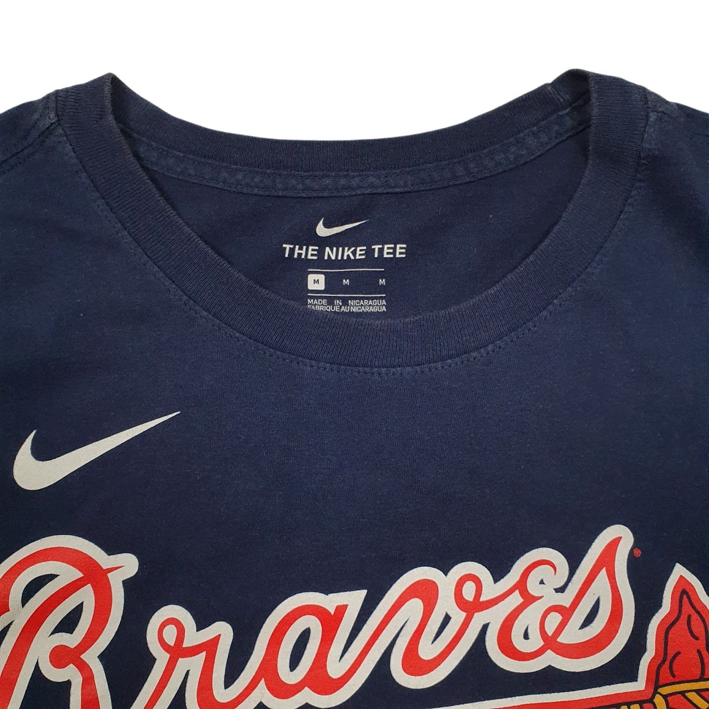 Mens Navy Nike Atlanta Braves MLB Baseball Freeman  T Shirt
