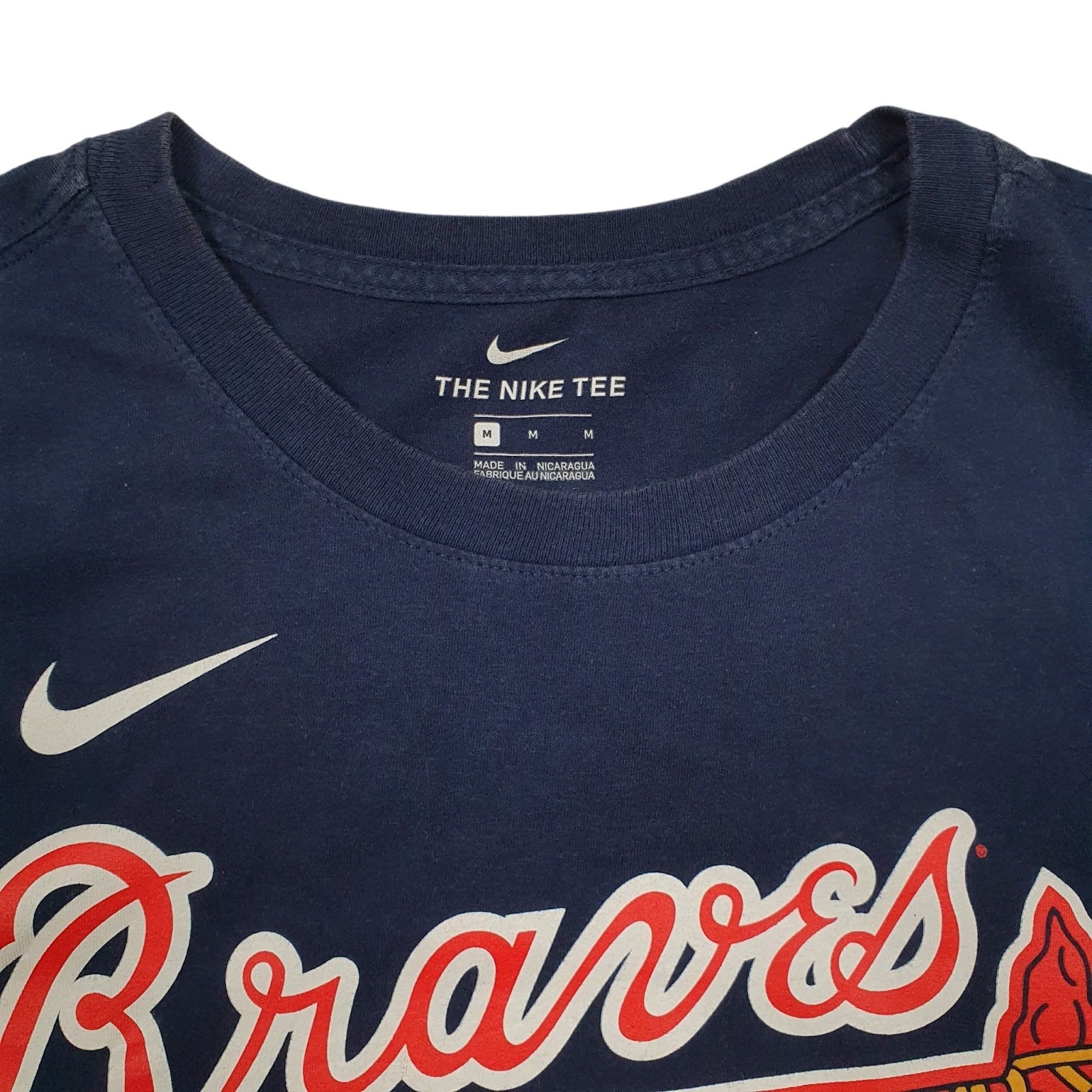 Mens Navy Nike Atlanta Braves MLB Baseball Freeman  T Shirt