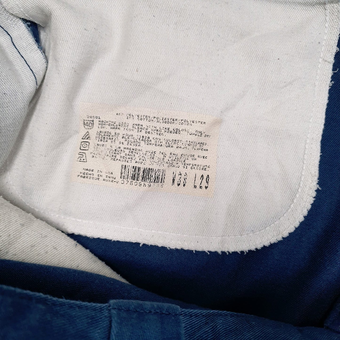Mens Blue Dickies Vintage 90s Made In USA  Trousers