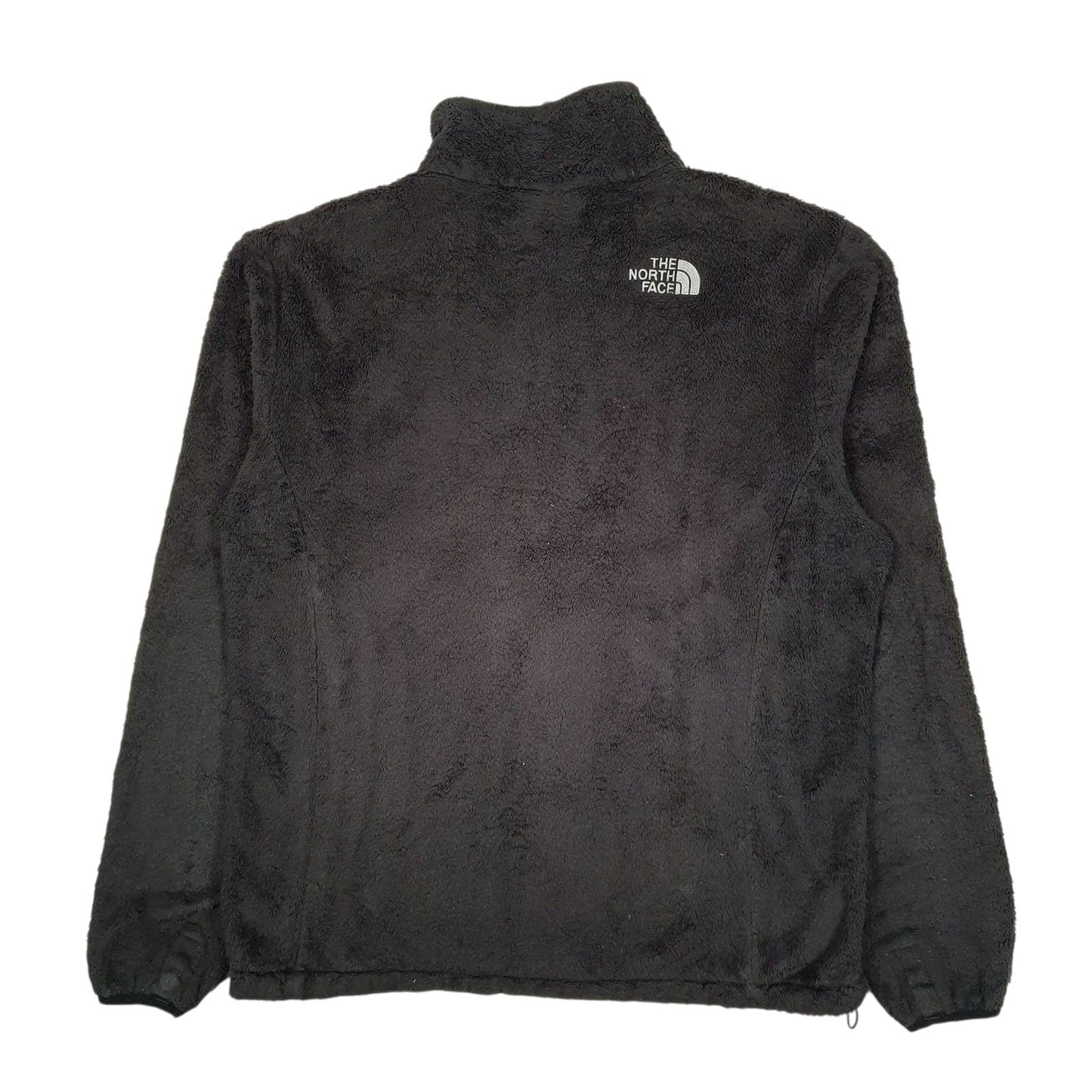 Womens Black The North Face Fluffy Full Zip Jumper