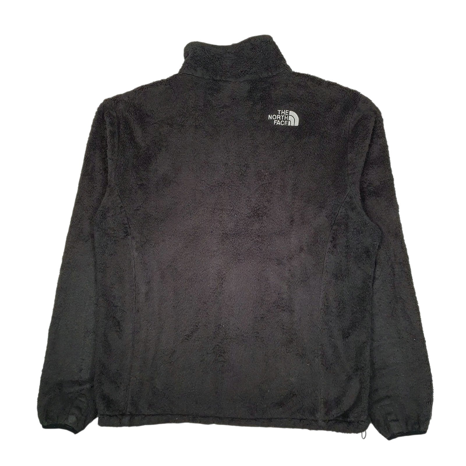 Womens Black The North Face Fluffy Full Zip Jumper