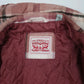 Mens Pink Levis Quilt Lined Heavy Plaid  Coat