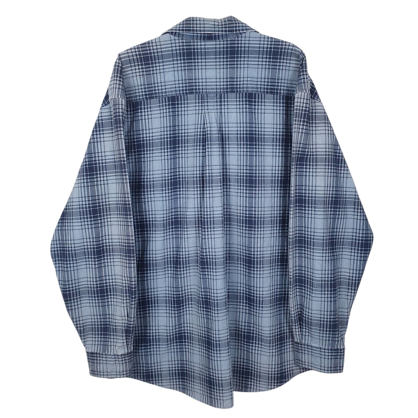 Mens Blue L.L.Bean  Full Zip Shirt